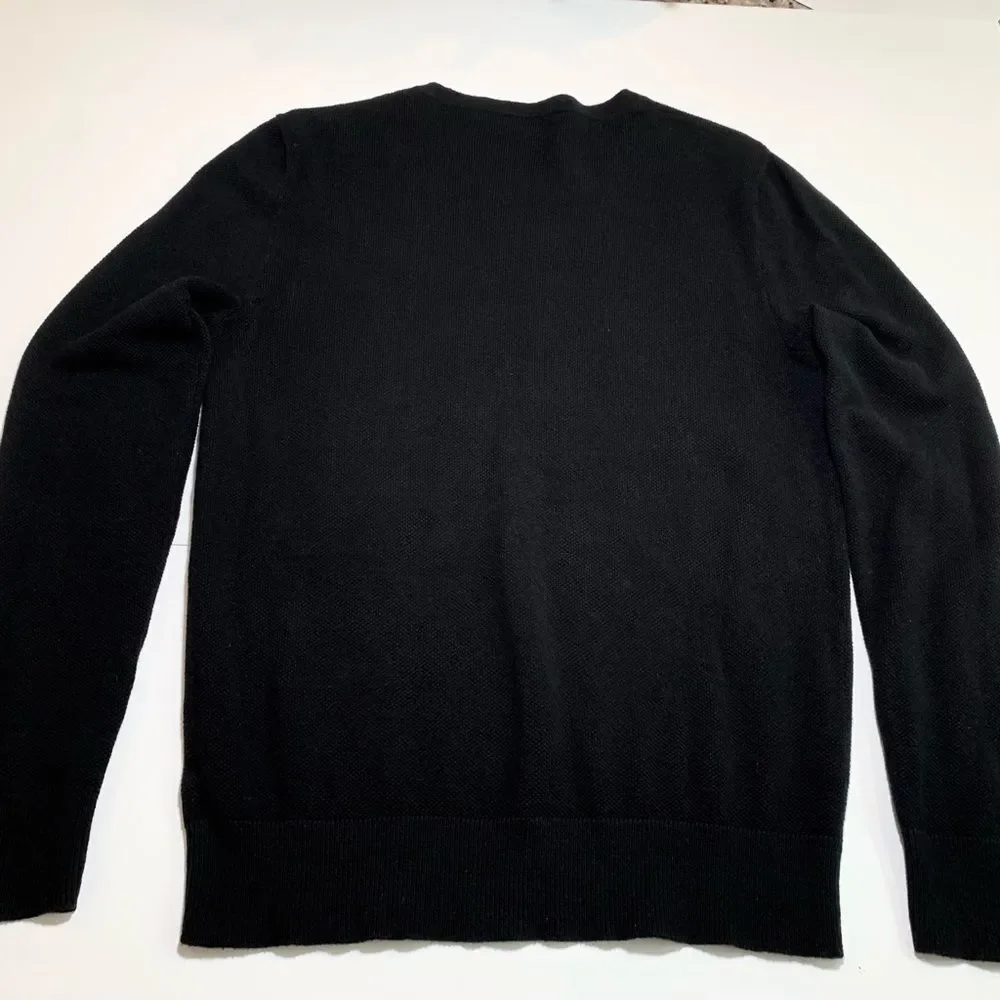 J.Crew‎ Mercantile Black Crewneck Long Sleeve Cotton Sweater S